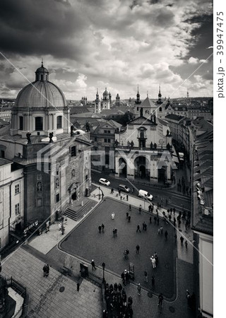 Prague skyline rooftop view dome Prague skyline rooftop view dome 39947475