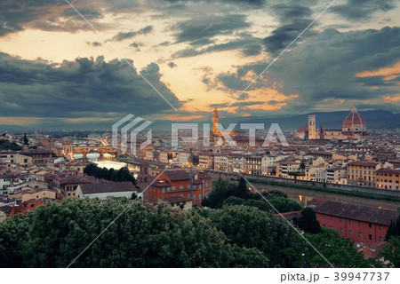 Florence sunset skyline 39947737