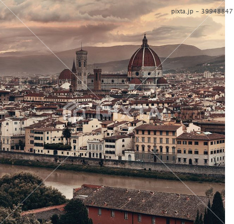 Florence Cathedral skyline sunset 39948847