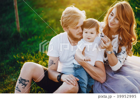 family in a park 39952995