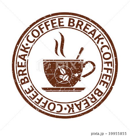 Coffee Break Stampのイラスト素材