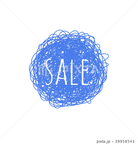 Sale grunge textured banner - blue round shape scratched graphic badge with sign isolated on white Sale grunge textured banner - blue round shape scratched graphic badge with sign isolated on white 39958543