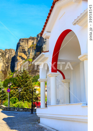 Church at Kastraki village near Meteora mountains Church at Kastraki village near Meteora mountains 39958545