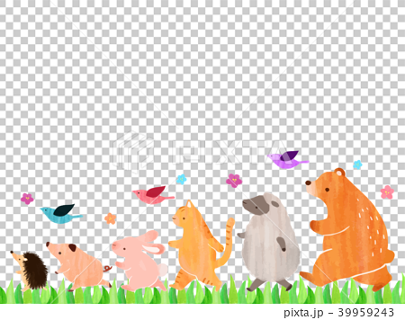 The March Of Animals Stock Illustration