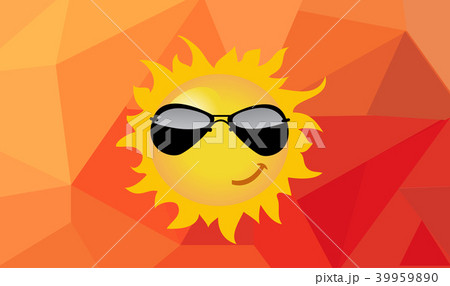 Vector illustration of cartoon sun Vector illustration of cartoon sun 39959890