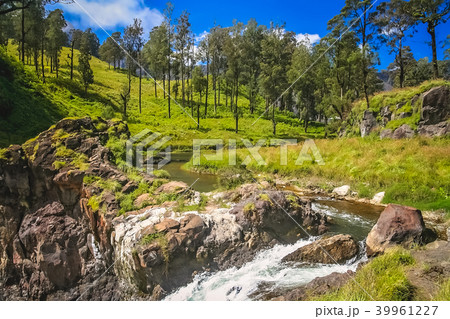 Stream and waterfall on Gunung Rinjani Stream and waterfall on Gunung Rinjani 39961227