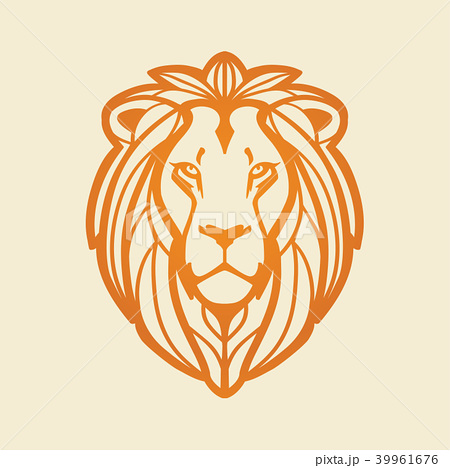 Lion Head Vector Illustrationのイラスト素材