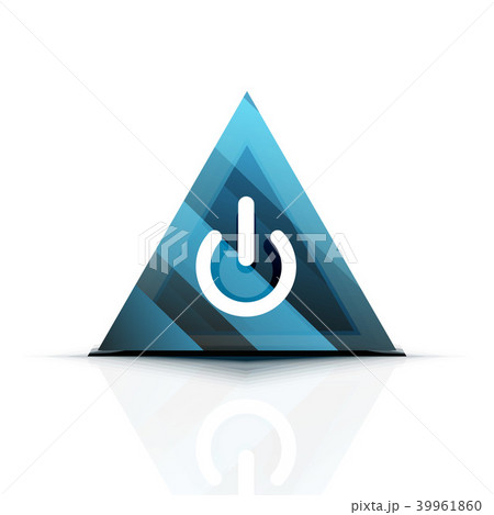 Power button icon, start symbol, web design UI or application design element Power button icon, start symbol, web design UI or application design element 39961860