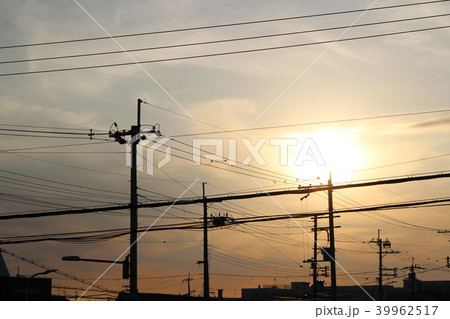 夕暮れと電柱 夕暮れと電柱 39962517