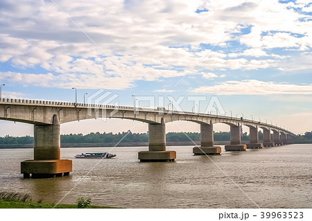 Bridge over the  Mekong river in Cambodia 39963523