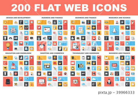 Flat Web Icons 39966333
