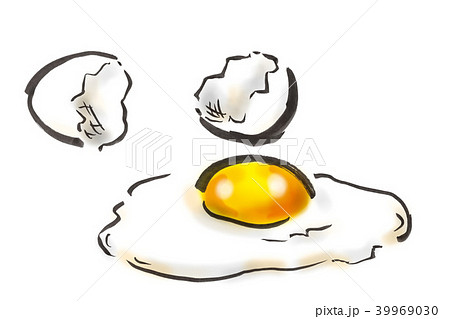 生卵のイラスト素材