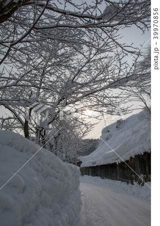 銀山新畑の銀世界・銀山温泉（山形県） 39970856