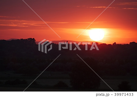Sunset Hilly Landscape Sunset Hilly Landscape 39971433