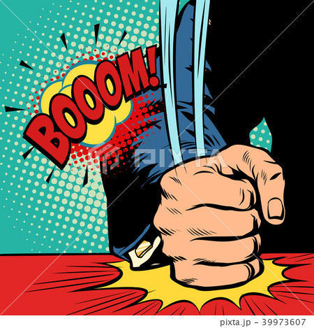 businessman, hit his fist on the table businessman, hit his fist on the table 39973607