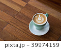 Hot Coffee latte with beuatiful milk foam. 39974159