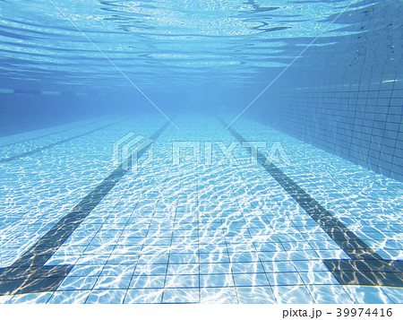 Underwater view of the swimming pool Underwater view of the swimming pool 39974416