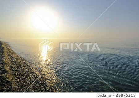 青海海岸の夕景 39975215