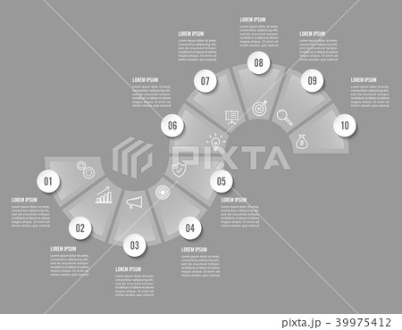 Infographic design business concept with 10 option Infographic design business concept with 10 option 39975412