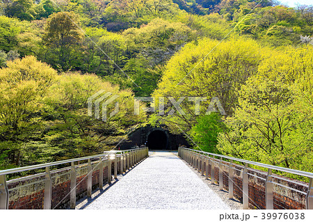新緑の碓氷峠　めがね橋 39976038