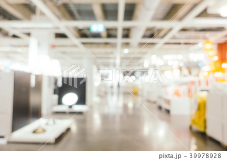 Abstract blur furniture decoration and warehouse store Abstract blur furniture decoration and warehouse store 39978928