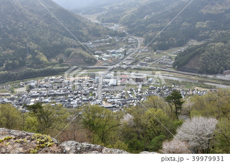 竹田城跡　城下町の眺め 39979931