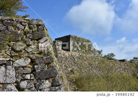 竹田城跡　天守台　石垣 39980192