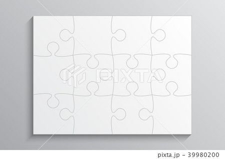 White Piece Puzzle Banner. 12 Step. Background. 39980200