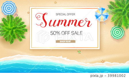 Poster of Summer sale action. Get up to fifty 39981002