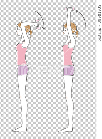 女性肌肉訓練上臂 39981935
