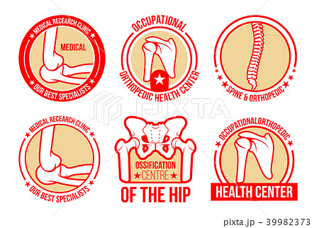 Vector Icons For Orthopedics And Rheumatologyのイラスト素材