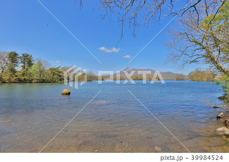 Idyllic lake in Japan. Lake Onuma,Hakodate, Idyllic lake in Japan. Lake Onuma,Hakodate, 39984524