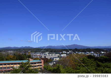 日本100名城　久保田城御隅櫓からの眺望 39985083