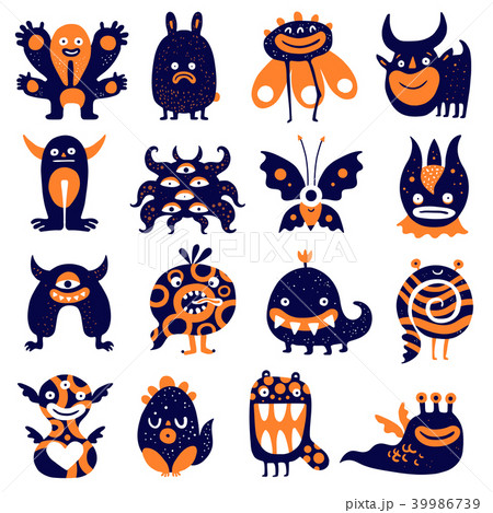 Funny Monsters Set  39986739