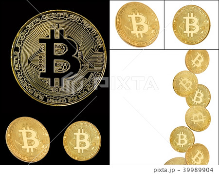 Studio shot of a collection of bitcoin 39989904