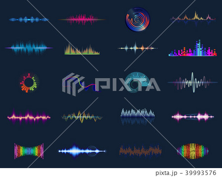 Sound waves or acoustic music equalizer 39993576