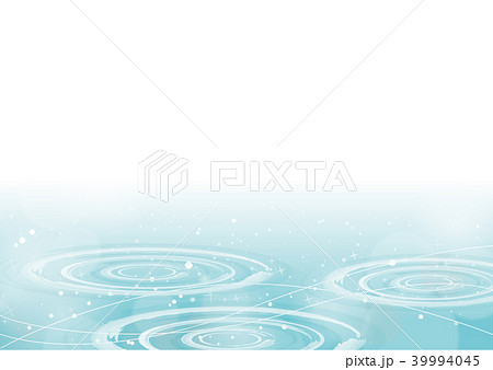 水の波紋フレームのイラスト素材 39994045 Pixta