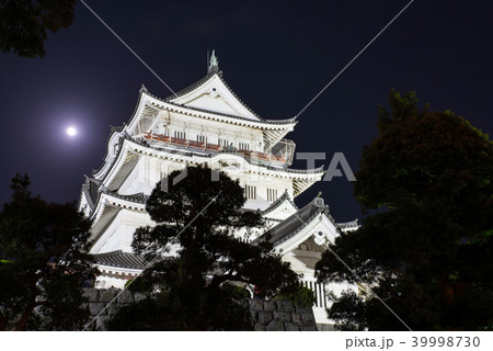 千葉城 ライトアップ夜景 （千葉県千葉市中央区） 2018年3月撮影 39998730