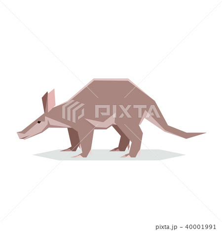 Flat geometric Aardvark 40001991