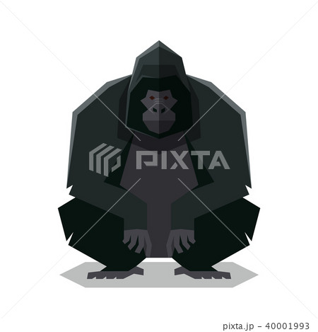 Flat geometric Gorilla 40001993