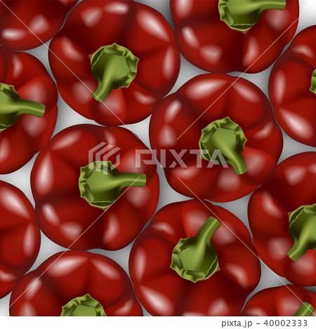Red bell pepper top view pattern. Red bell pepper top view pattern. 40002333