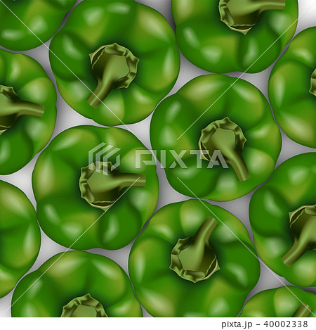 Green bell pepper top view pattern. 40002338