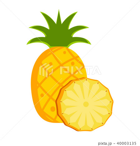Isolated pineapple fruit Isolated pineapple fruit 40003135