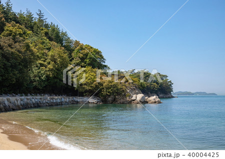 瀬戸内の海岸の風景（坂出市沙弥島） 40004425