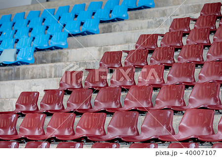 Empty stadium seats in arena Empty stadium seats in arena 40007107