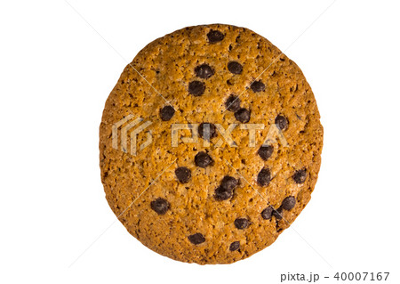 Chocolate chip cookie isolated on white background Chocolate chip cookie isolated on white background 40007167