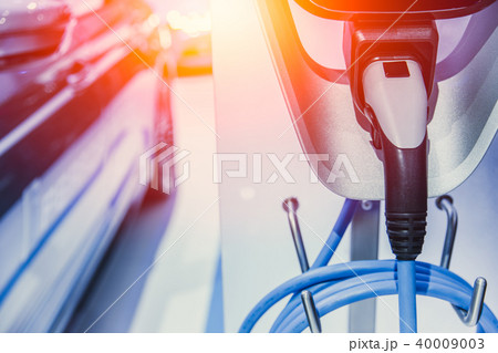 EV Car Electric car battery charging at Charge EV Car Electric car battery charging at Charge 40009003