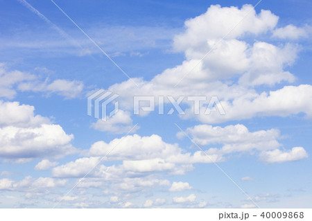 Background of Blue Sky with White Cumulus Clouds. Background of Blue Sky with White Cumulus Clouds. 40009868