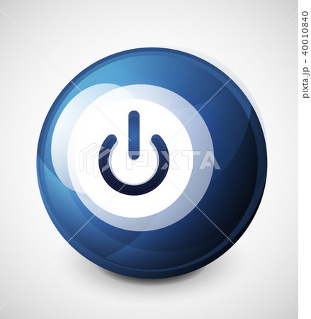 Start power button, ui icon design, on off symbol 40010840