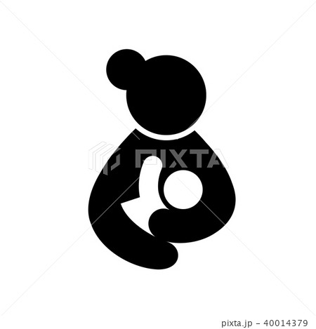 Woman breastfeeding her child  icon design.  40014379